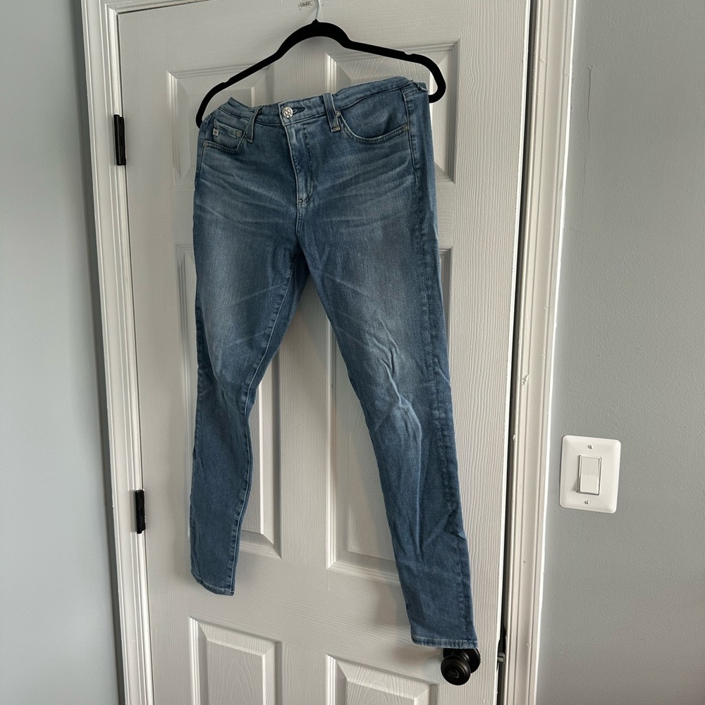 AG Classic Blue Denim super skinny ankle jeans